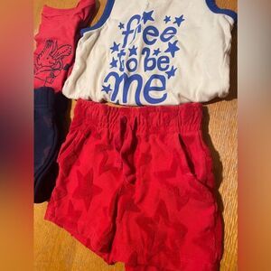 4th of July and Valentine’s Day toddler matching sets